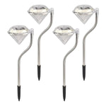 Diamond Shaped Solar Garden Lights (4 Pc)